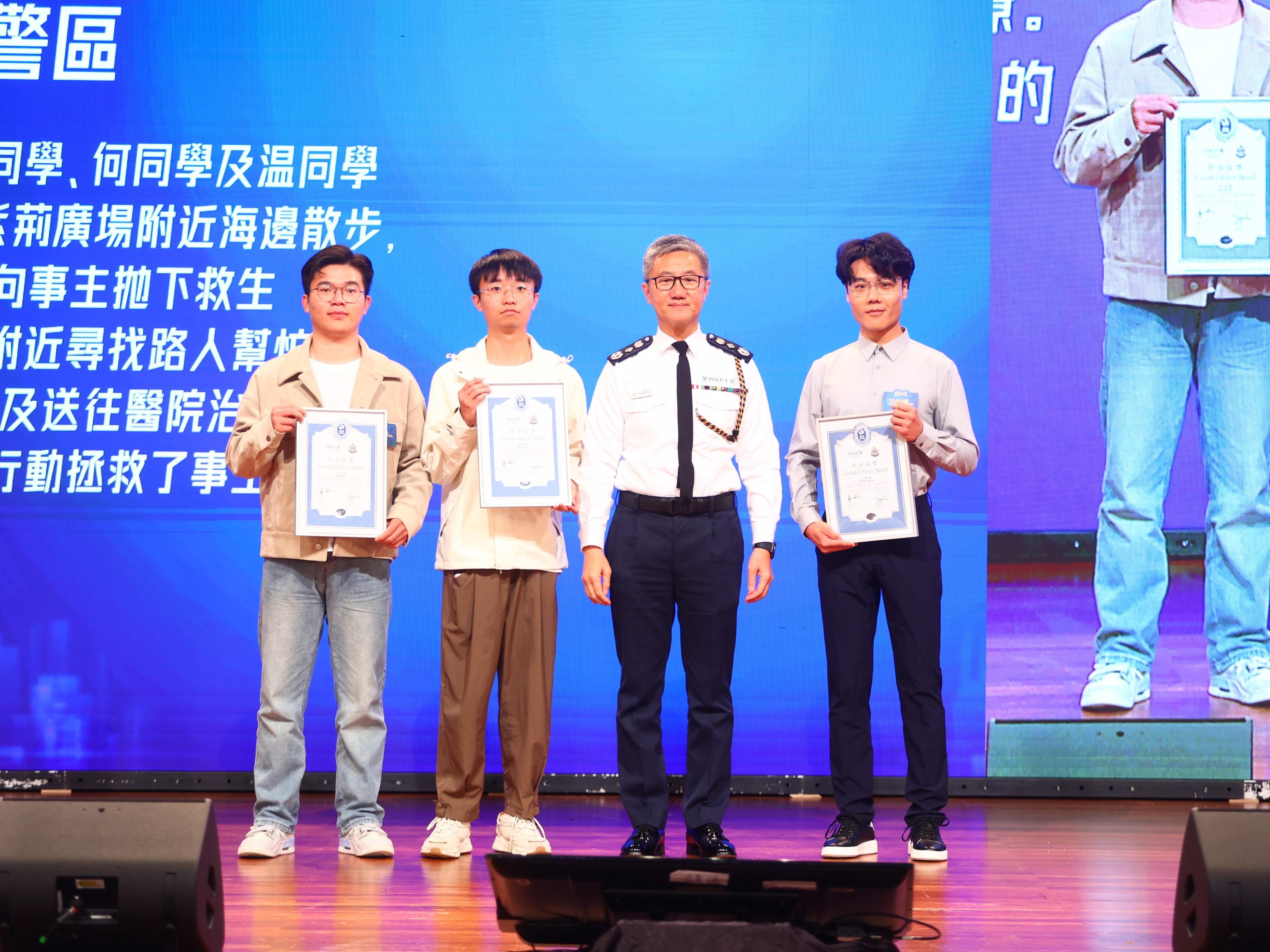 3 SZU students win HK Good Citizen Award